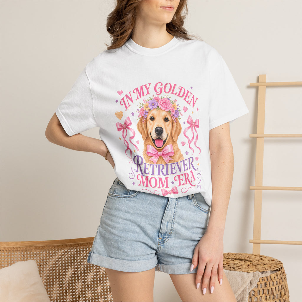 Golden Retriever Mom Era T-Shirt — 'In My Golden Retriever Mom Era' Pet Lover Tee
