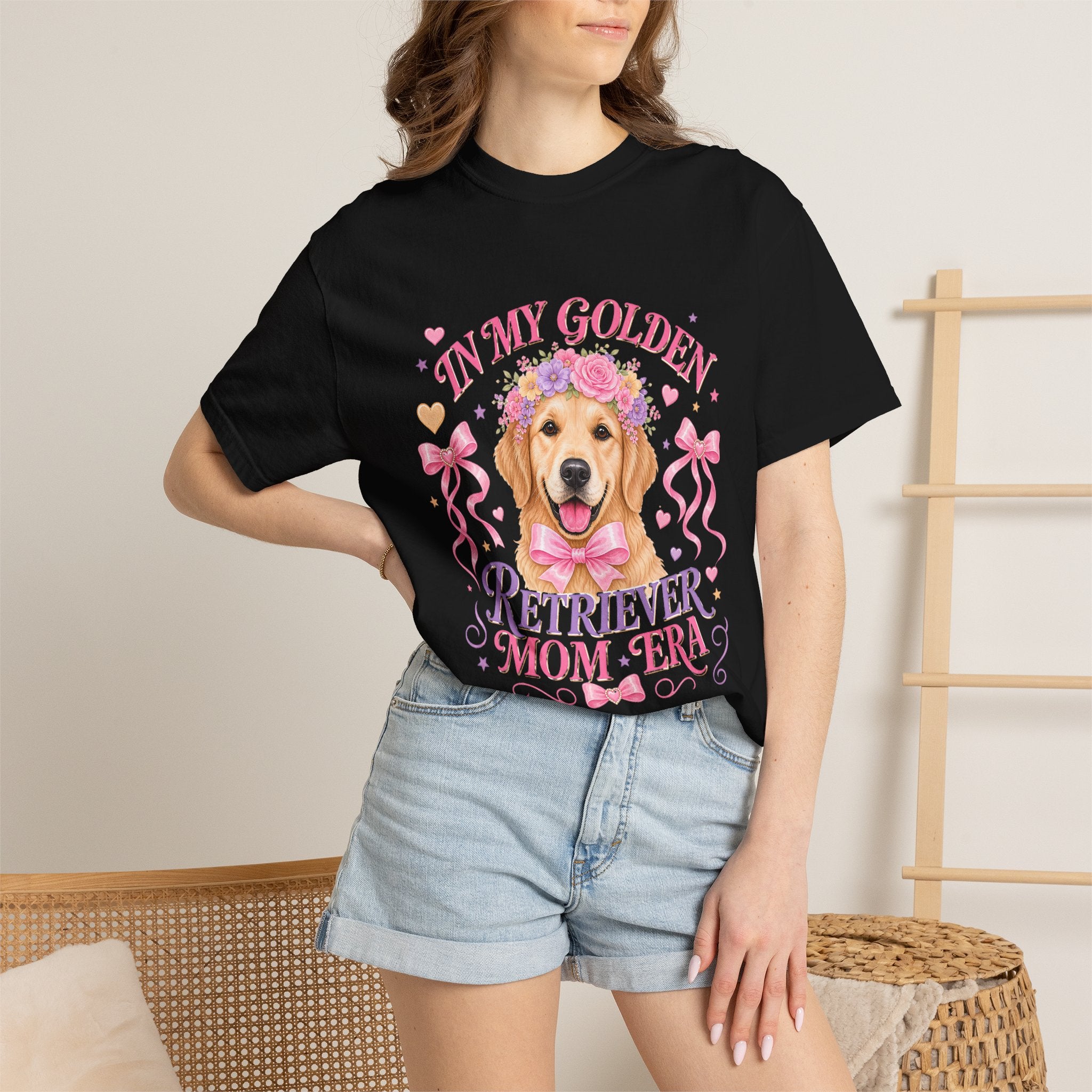 Golden Retriever Mom Era T-Shirt — 'In My Golden Retriever Mom Era' Pet Lover Tee