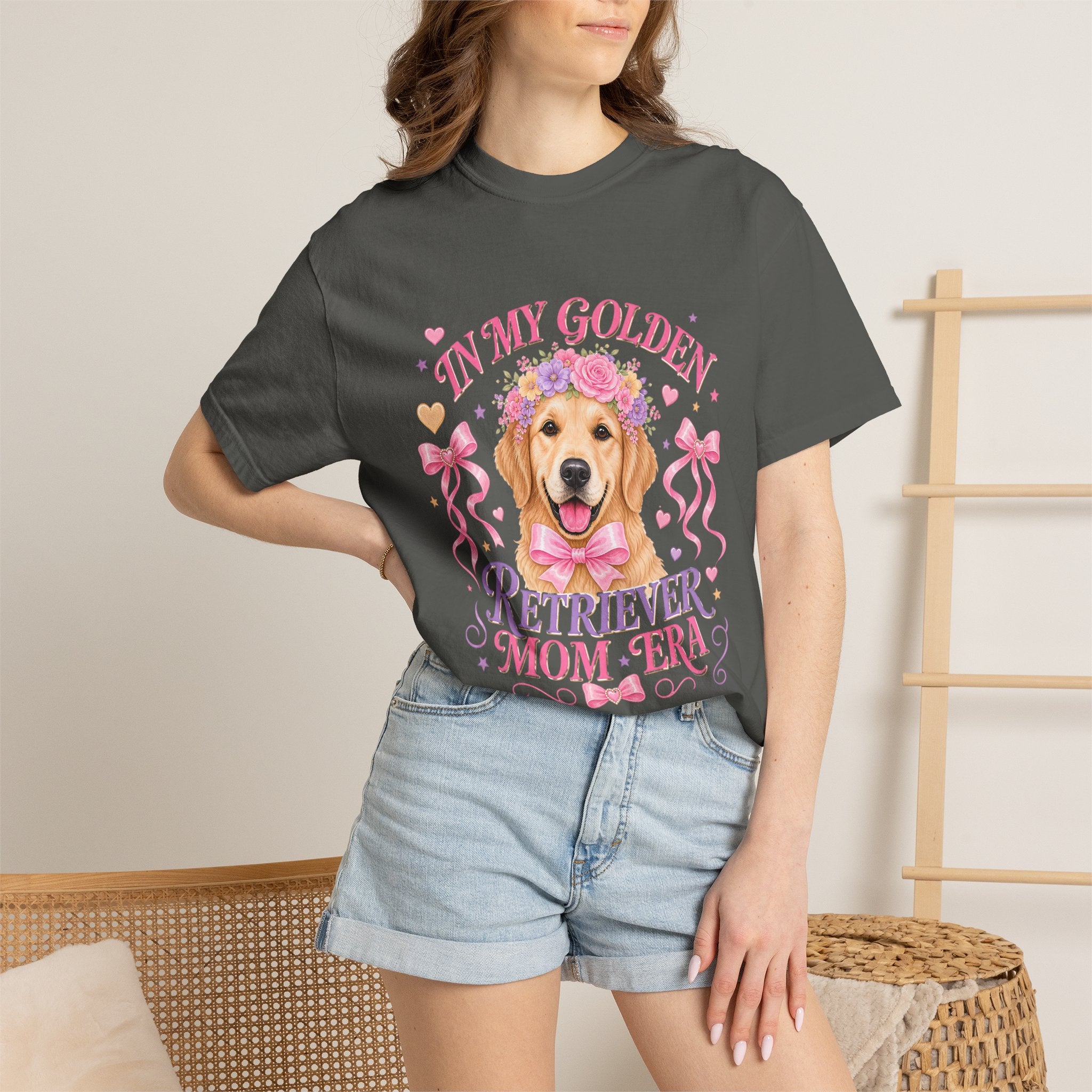 Golden Retriever Mom Era T-Shirt — 'In My Golden Retriever Mom Era' Pet Lover Tee