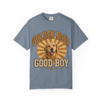 Golden Hour "Good Boy" T-Shirt — Retro Golden Retriever Tee