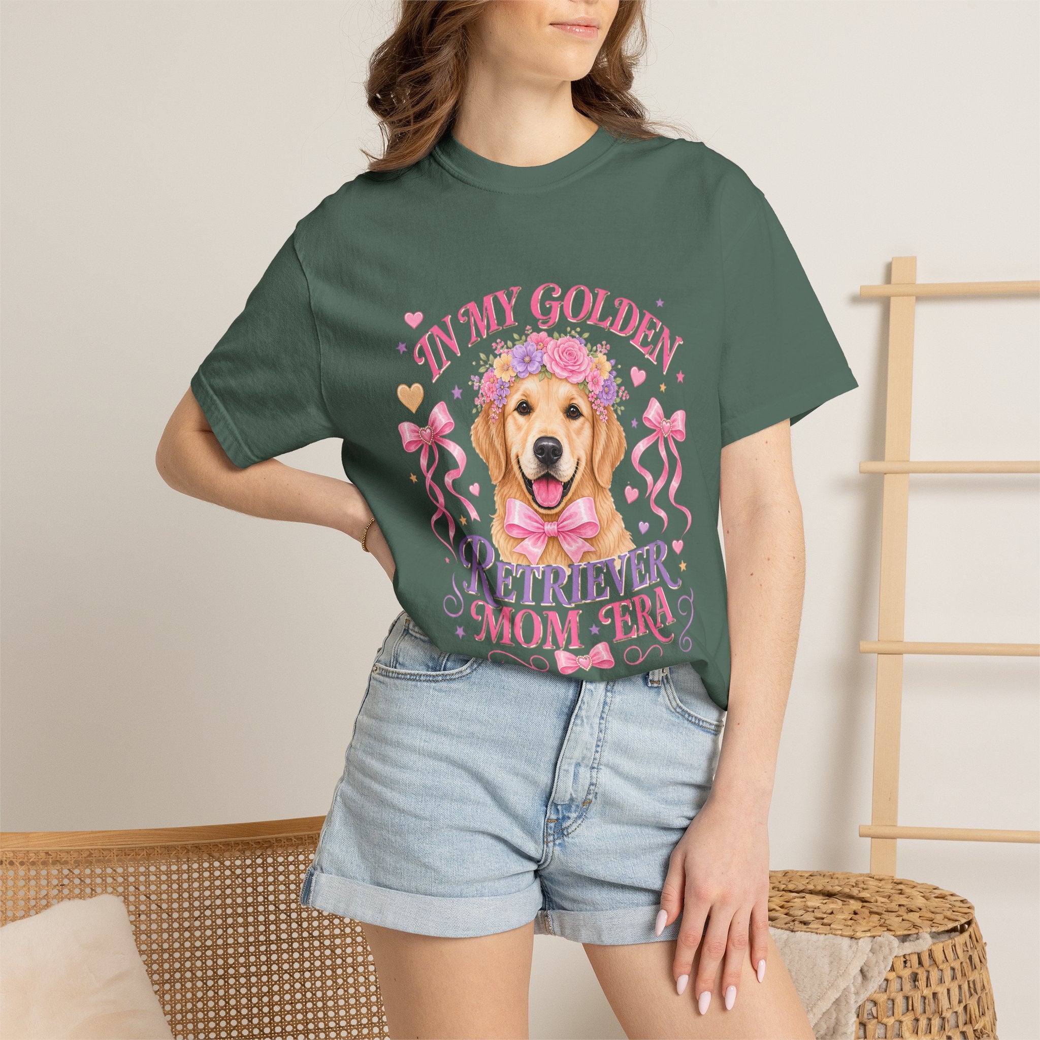 Golden Retriever Mom Era T-Shirt — 'In My Golden Retriever Mom Era' Pet Lover Tee