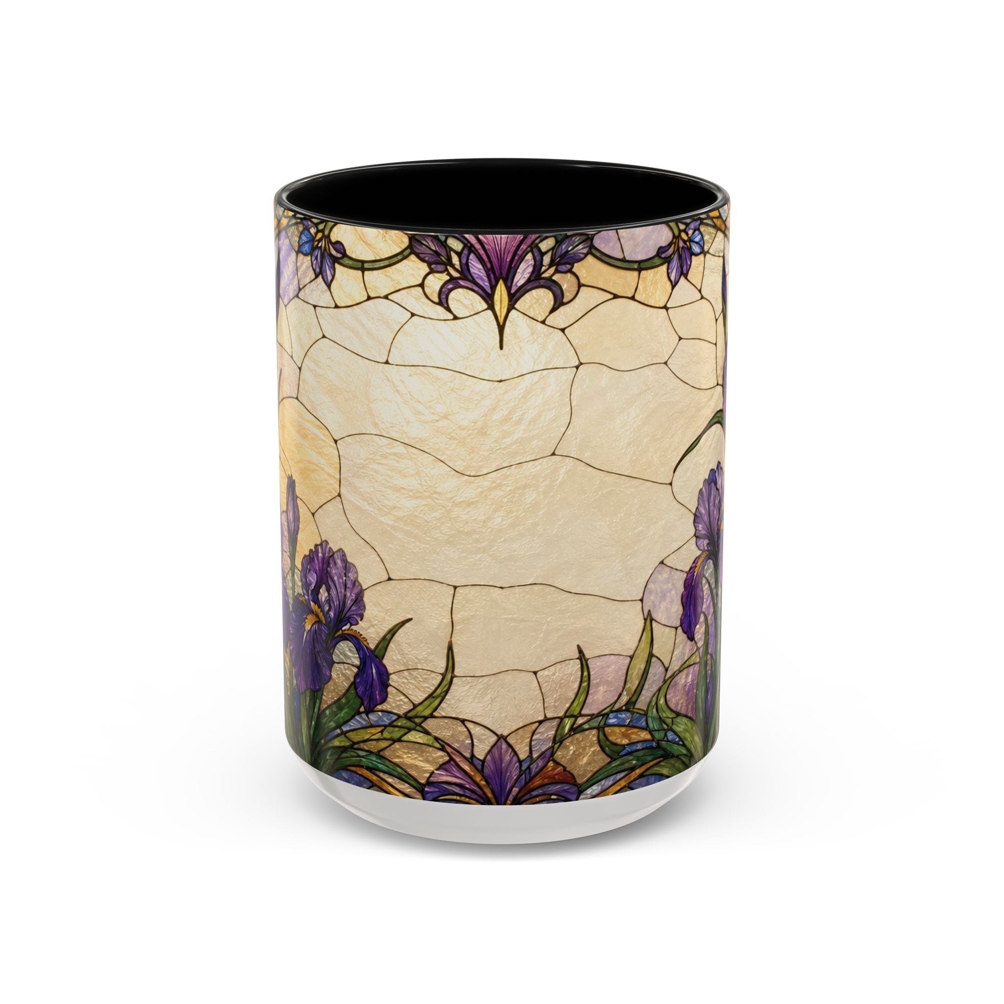Custom Pet  Stained-Glass Accent Coffee Mug  - 11/15oz