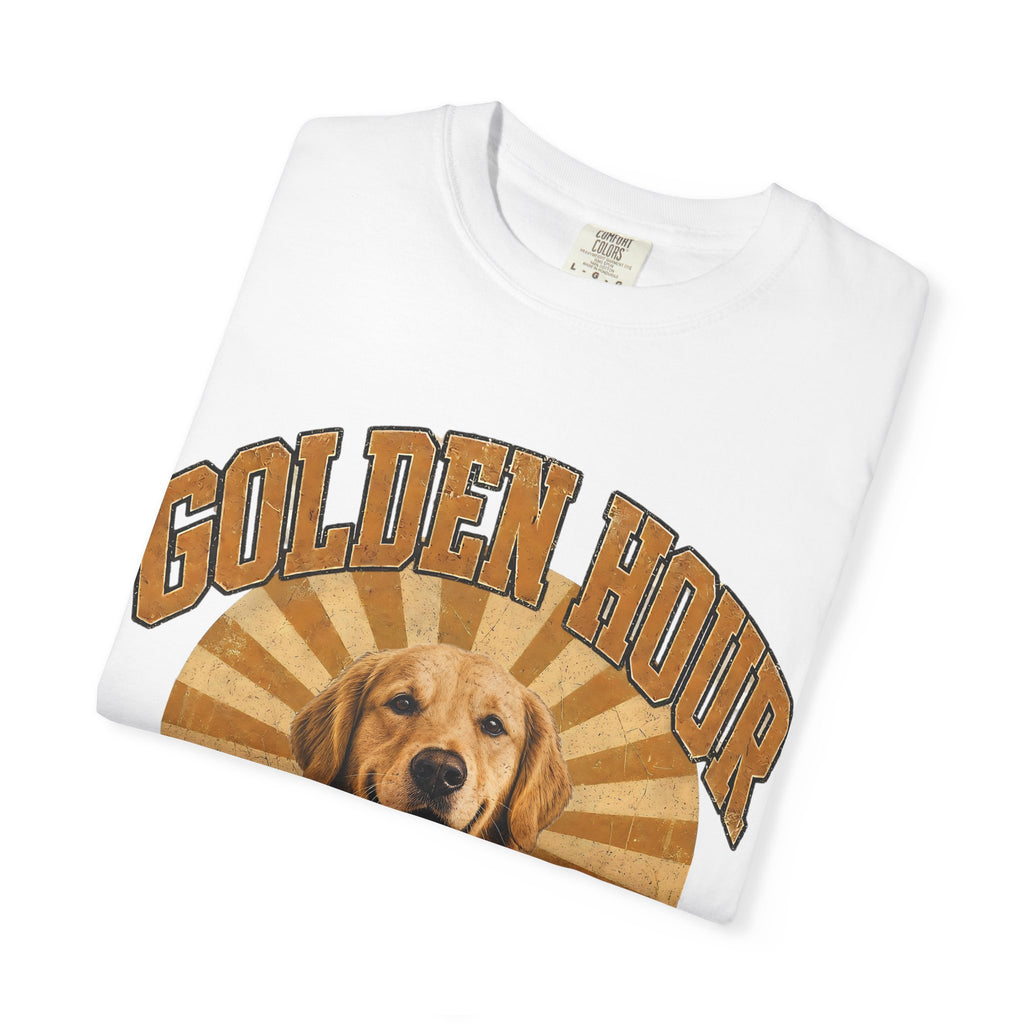 Golden Hour "Good Boy" T-Shirt — Retro Golden Retriever Tee