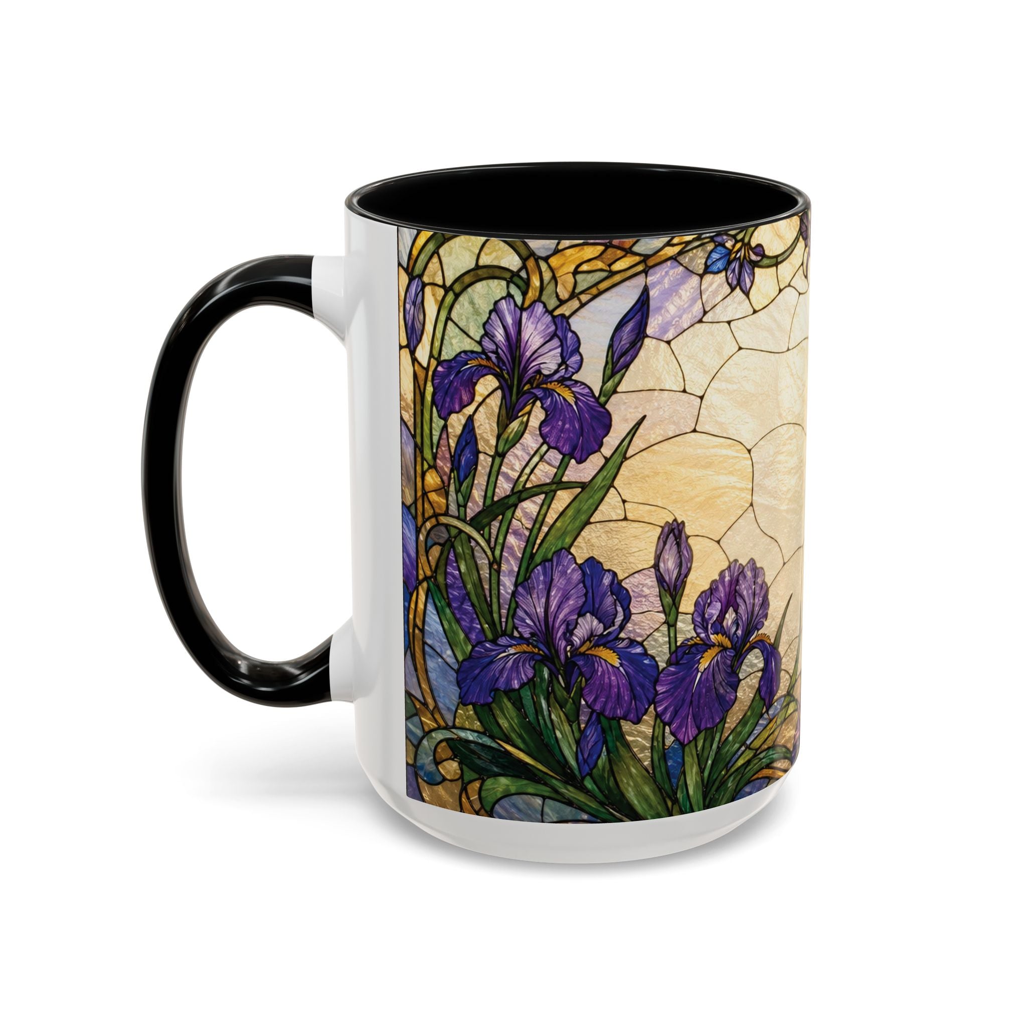 Custom Pet  Stained-Glass Accent Coffee Mug  - 11/15oz