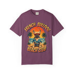 French Bulldog Beach Club T-Shirt — Retro Tropical Dog Tee