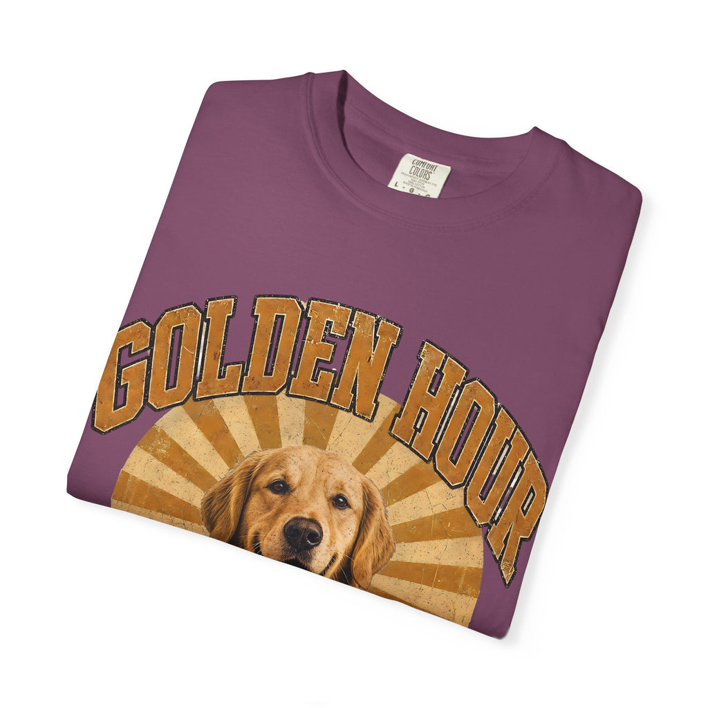 Golden Hour "Good Boy" T-Shirt — Retro Golden Retriever Tee