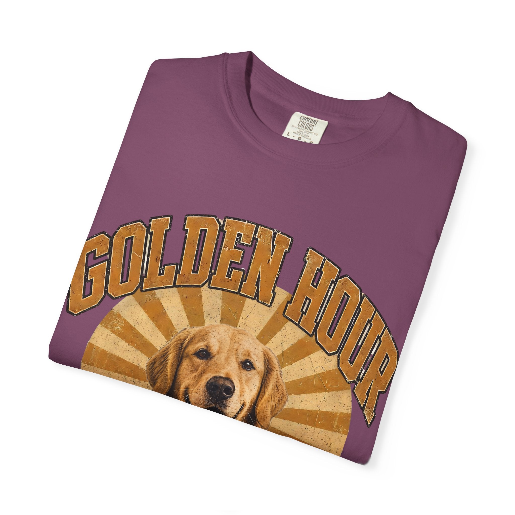 Golden Hour "Good Boy" T-Shirt — Retro Golden Retriever Tee