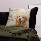 Custom Dog Photo Pillow – Personalized Pet Memorial Gift
