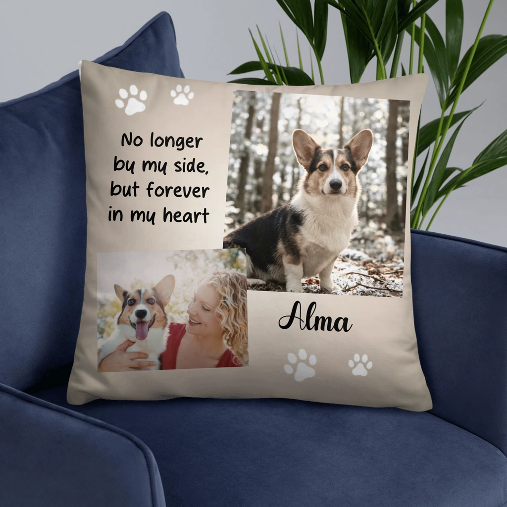 Custom Pet Memorial Pillow – Personalized Dog & Cat Photo Gift