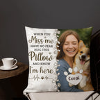 Custom Pet Memorial Pillow | Personalized Photo Gift