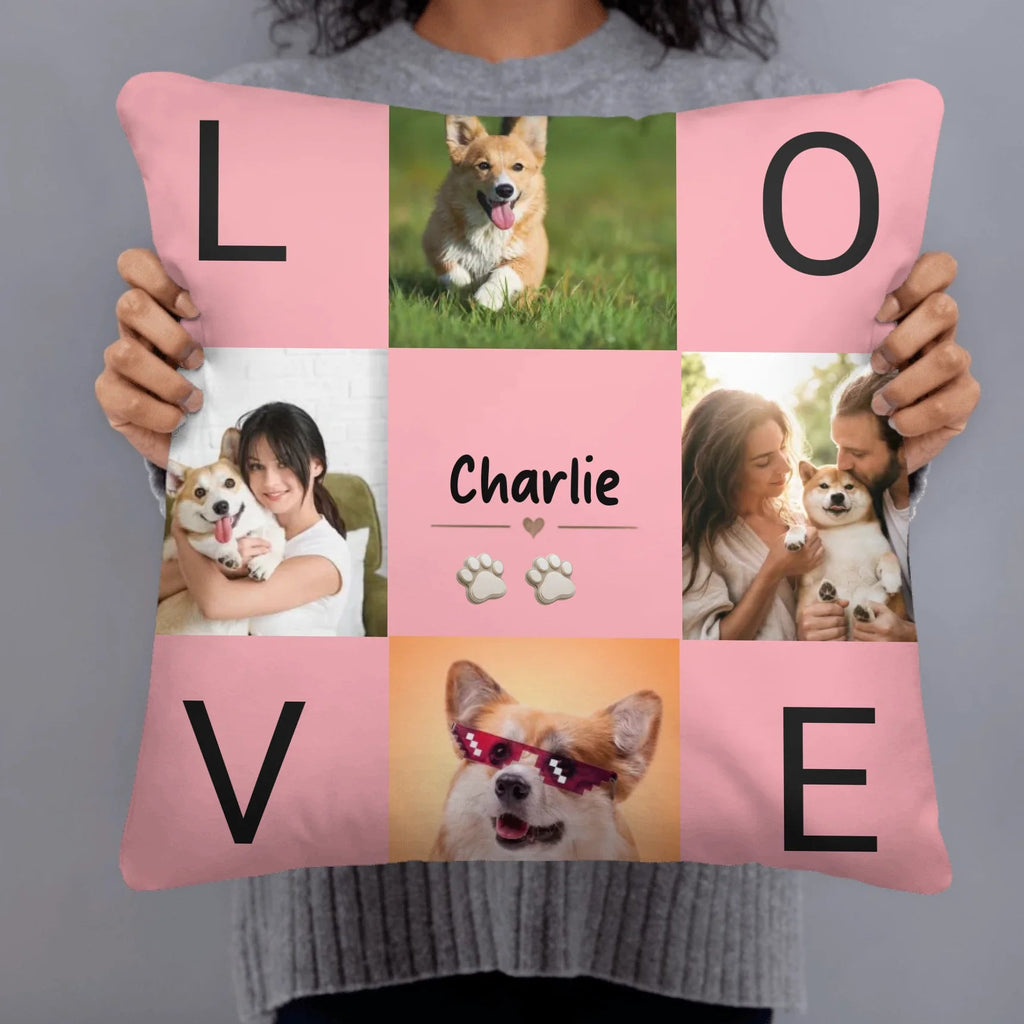 Custom Pet Pillow Collage