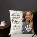 Custom Pet Photo Pet Loss Gift for Pet Lover Memorial Pillow