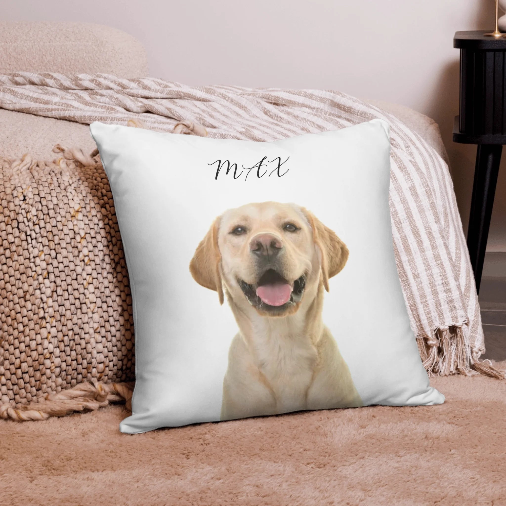 Personalized Pet Photo Pillow | Custom Pet Portrait Gift