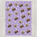 Custom Pet Photo Throw Blanket, Gift for Dog Owners