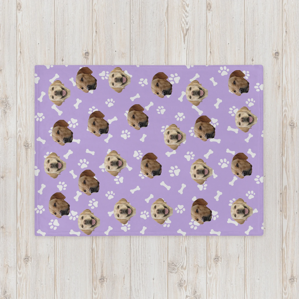 Custom Pet Photo Throw Blanket, Gift for Dog Owners