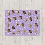 Custom Pet Photo Throw Blanket, Gift for Dog Owners