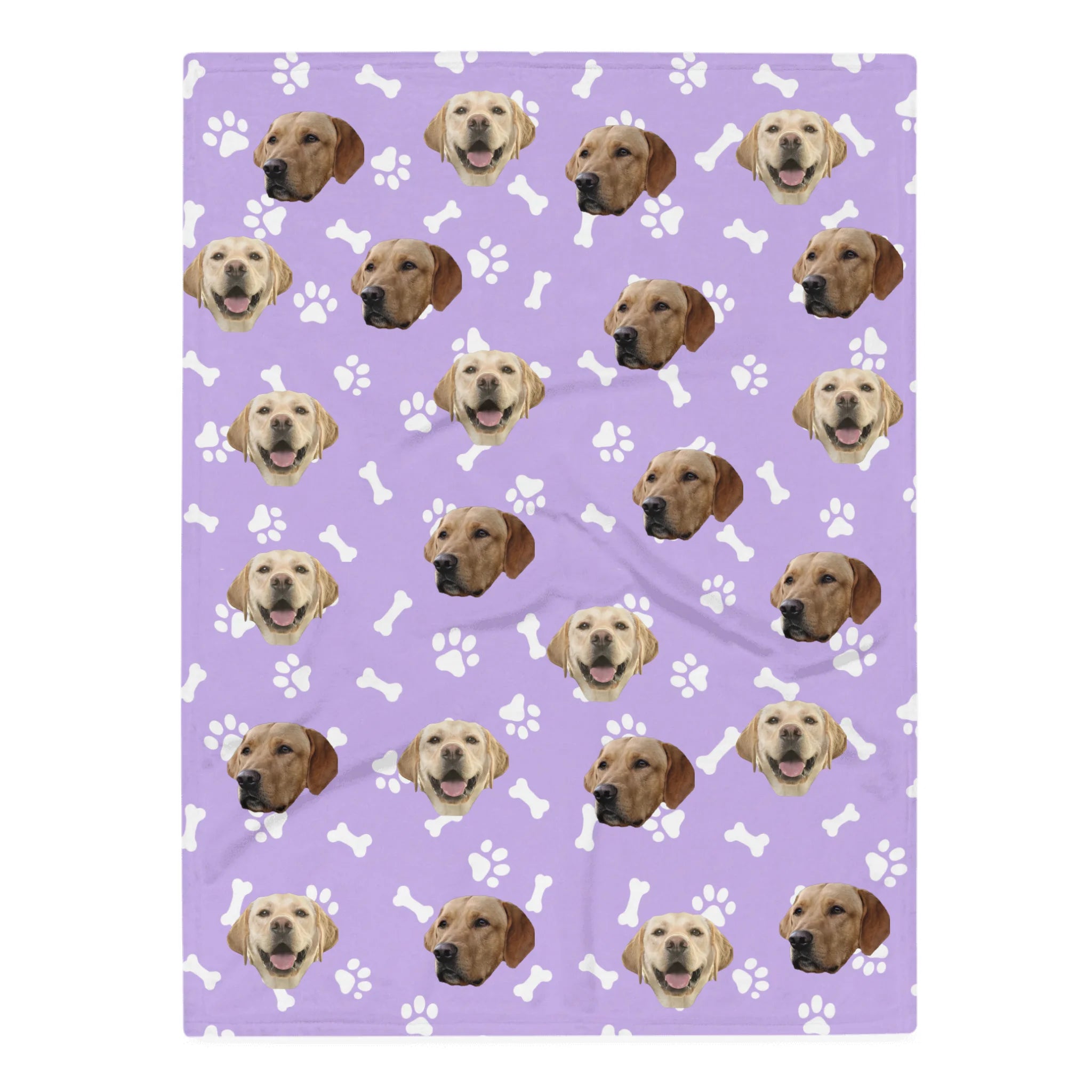 Custom Pet Photo Throw Blanket, Gift for Dog Owners