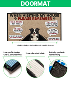 Custom Dog Photo Doormat: Personalized Pet Welcome Mat
