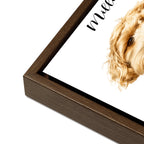 Custom Watercolor Pet Portrait – Framed Poster Print from Photo