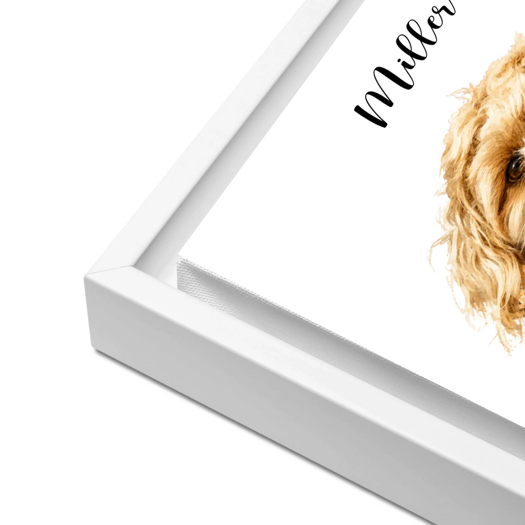 Custom Watercolor Pet Portrait – Framed Poster Print from Photo