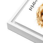 Custom Watercolor Pet Portrait – Framed Poster Print from Photo