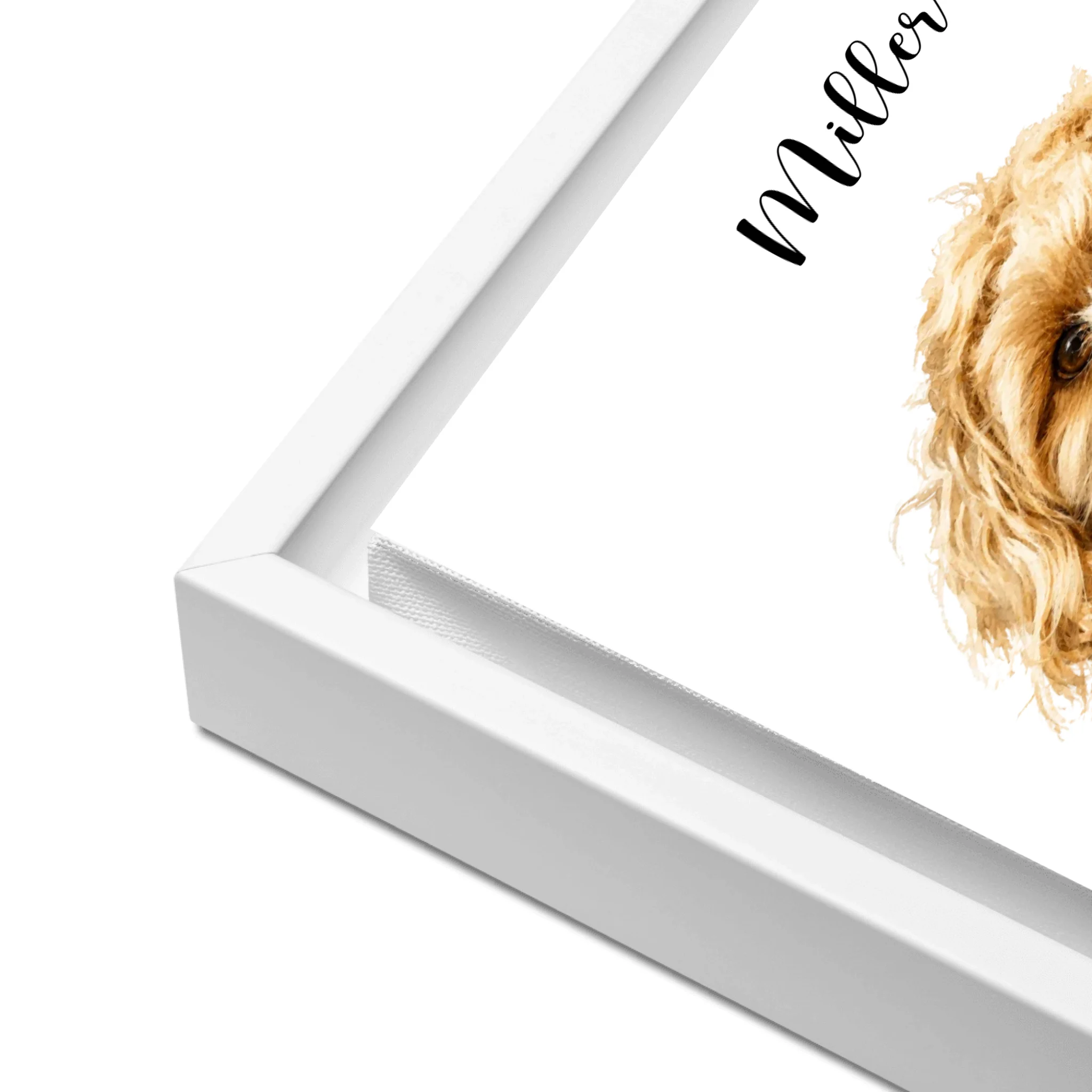 Custom Watercolor Pet Portrait – Framed Poster Print from Photo