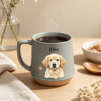 Personalized Pet Photo  Conical Matte Mug | Custom Dog & Cat Mug Both sides