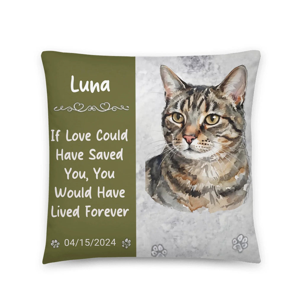 Custom Pet Photo Dog, Cat Loss Gift Memorial Pillow
