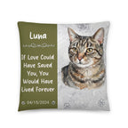 Custom Pet Photo Dog, Cat Loss Gift Memorial Pillow