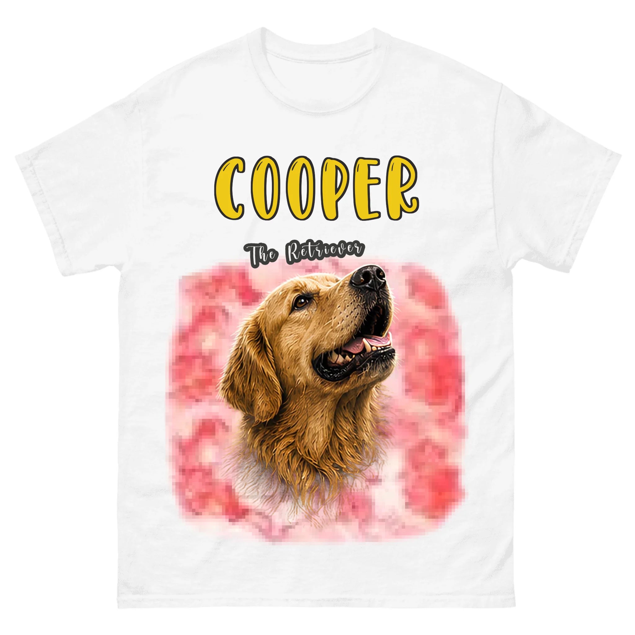 Custom Pet Photo Vintage Retro T-Shirt