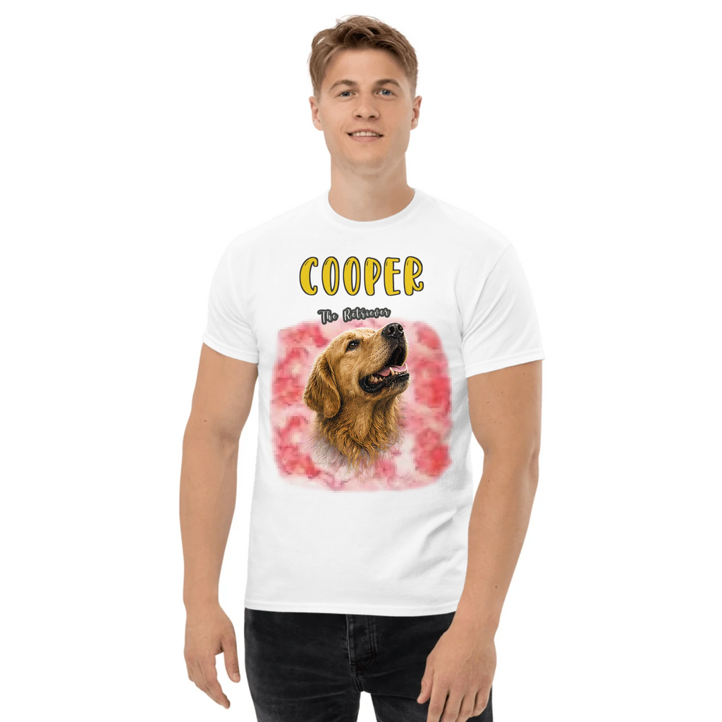 Custom Pet Photo Vintage Retro T-Shirt