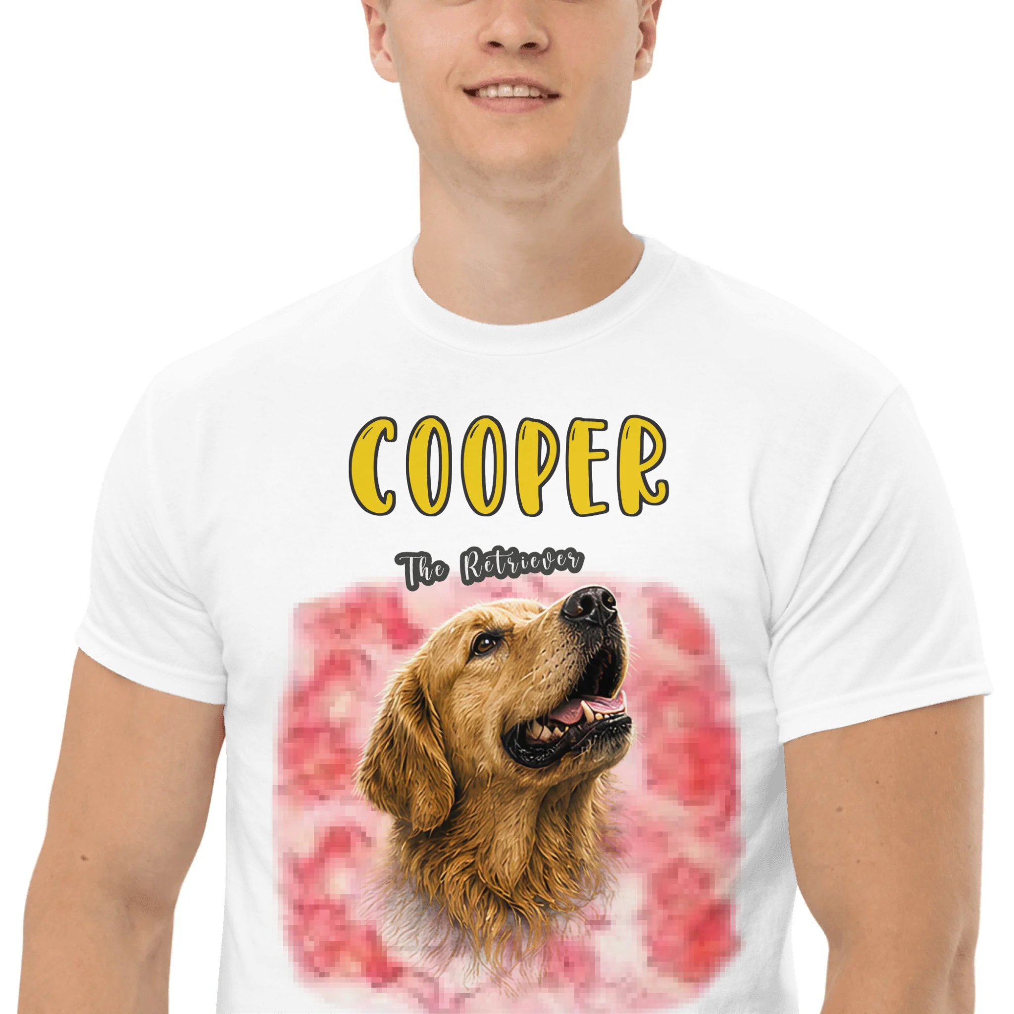 Custom Pet Photo Vintage Retro T-Shirt