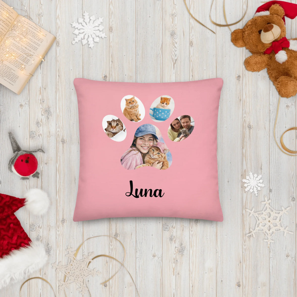 Custom Dog Cat Photo Pillow, Pet Lover Gifts