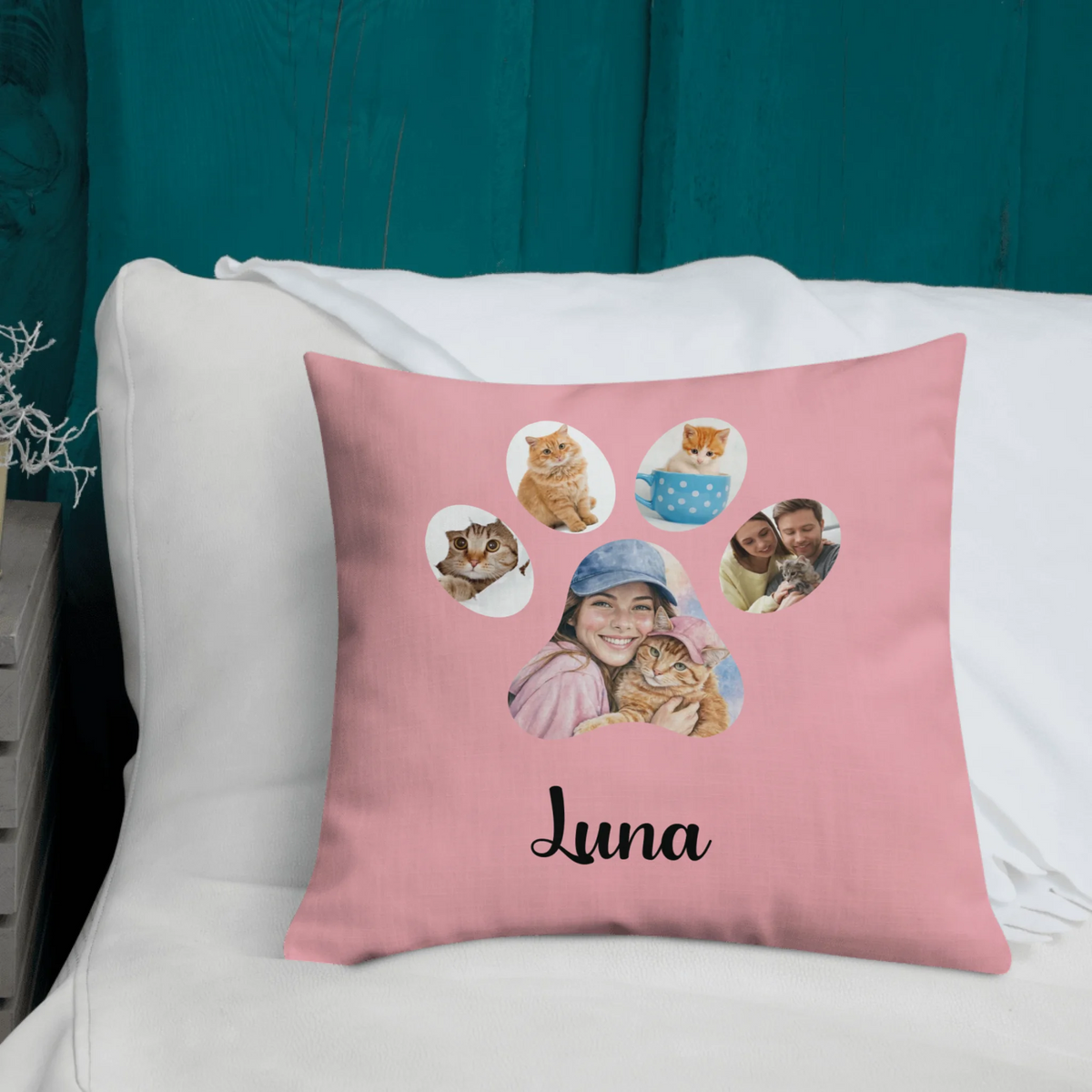Custom Dog Cat Photo Pillow, Pet Lover Gifts