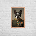 Custom Field Marshal Pet Portrait | Framed Dog & Cat Art Framed Poster