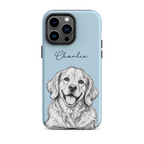 Custom Pet Portrait - Personalized  Phone Tough Case
