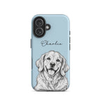 Custom Pet Portrait - Personalized  Phone Tough Case