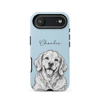 Custom Pet Portrait - Personalized  Phone Tough Case