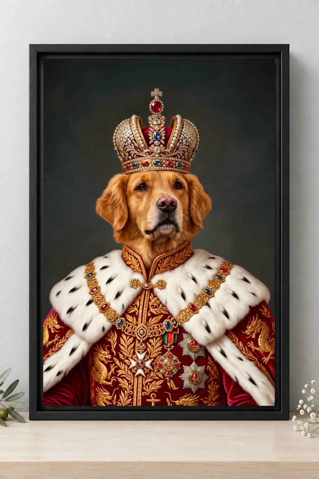 Black — all framed canvas sizes
