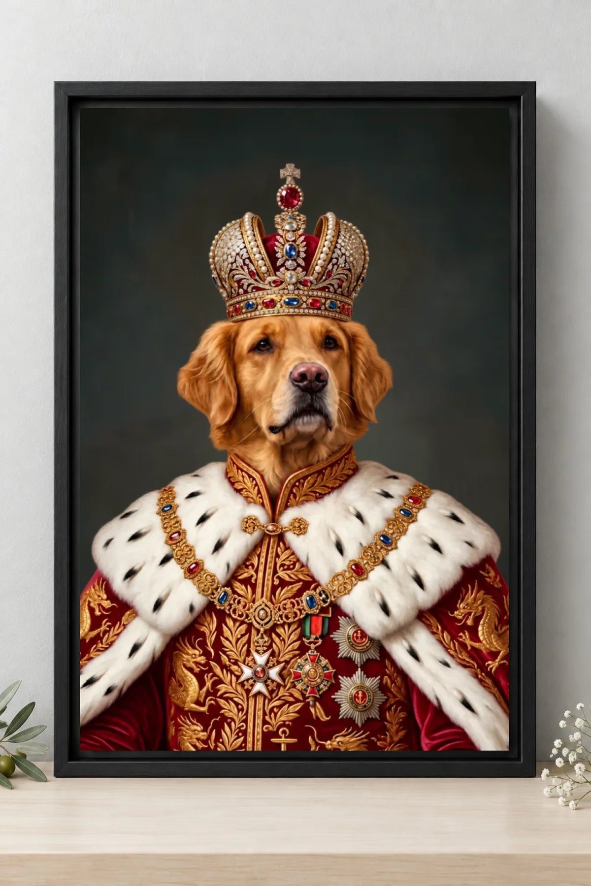 Black — all framed canvas sizes