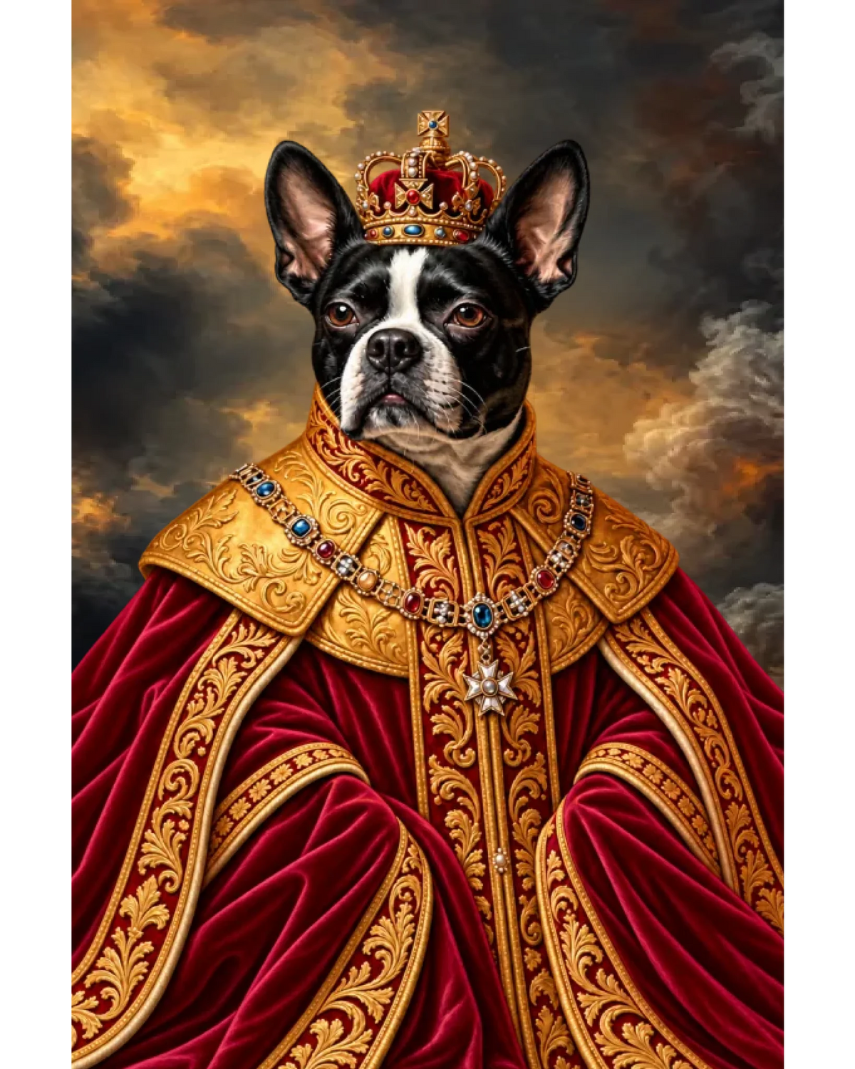 The King personalized digital portrait — file only