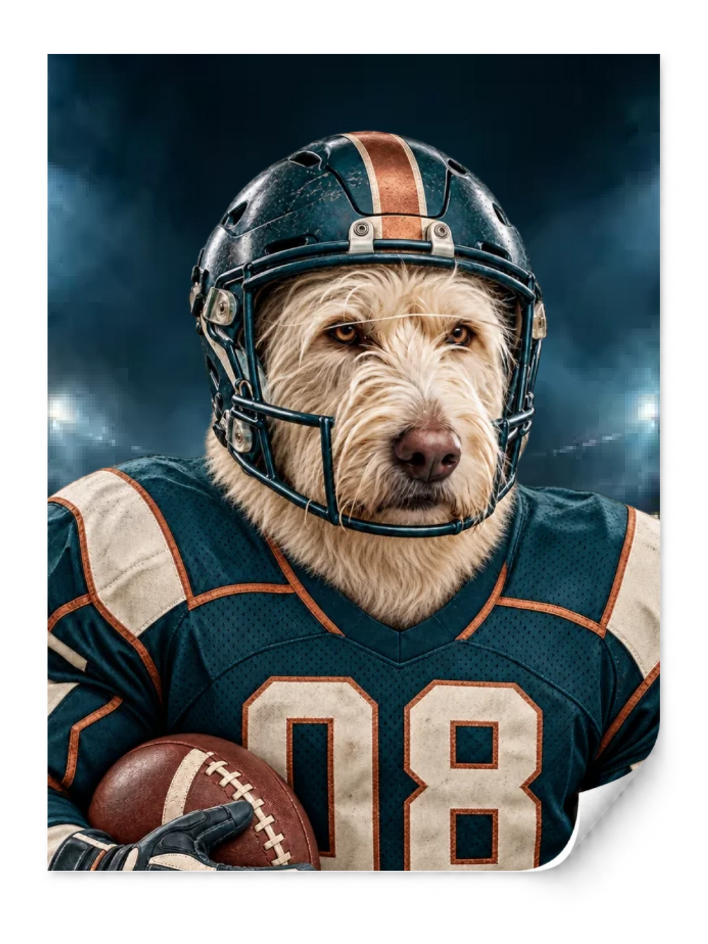 The Football Player — Paper Print