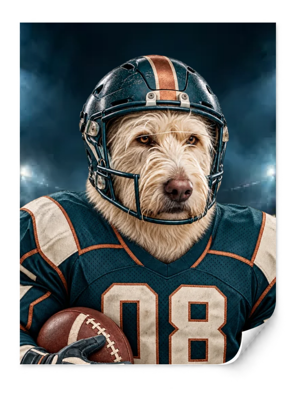 The Football Player — Paper Print