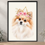 Pomeranian Girl — Black — all sizes