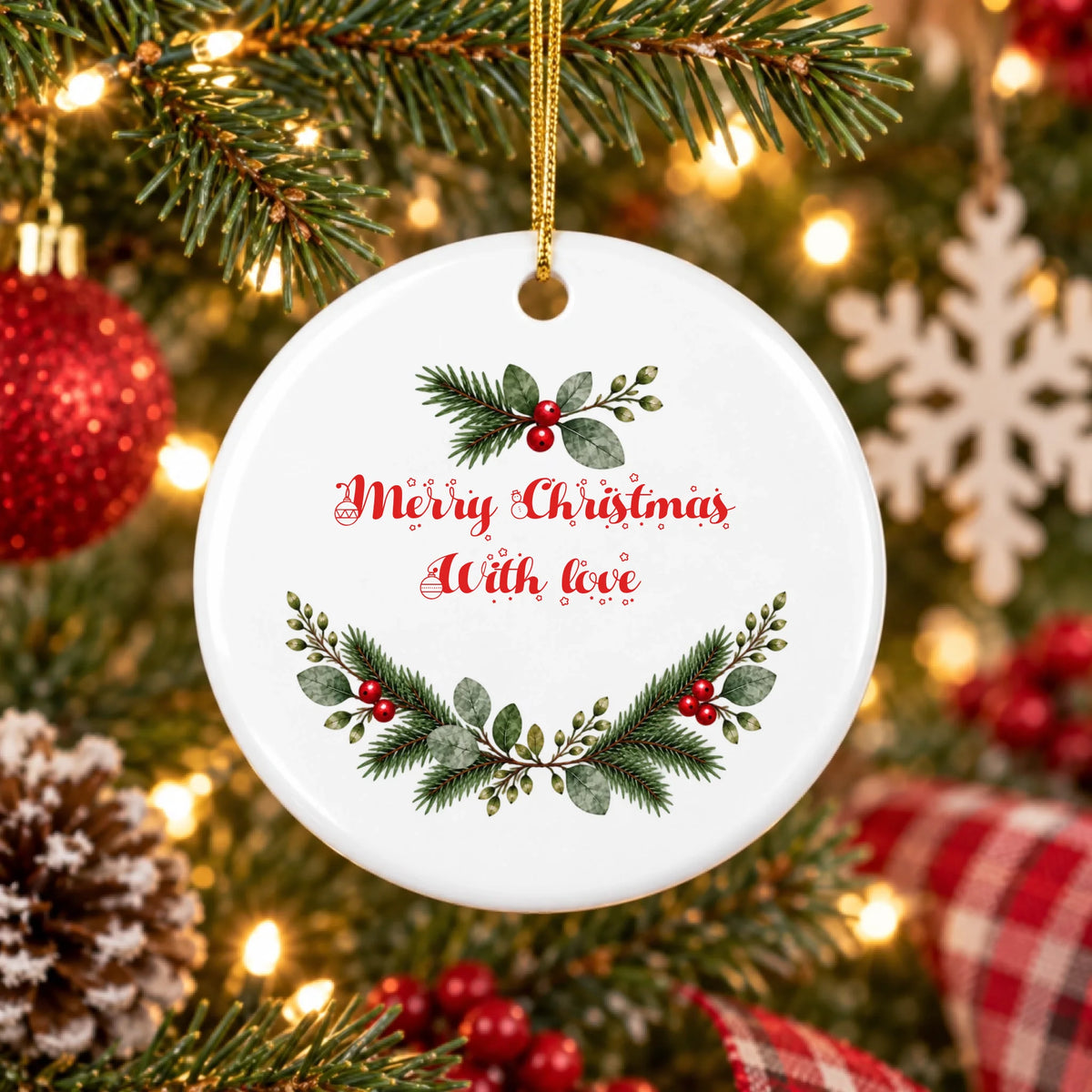 Back — Personalized Pet Christmas Ornament