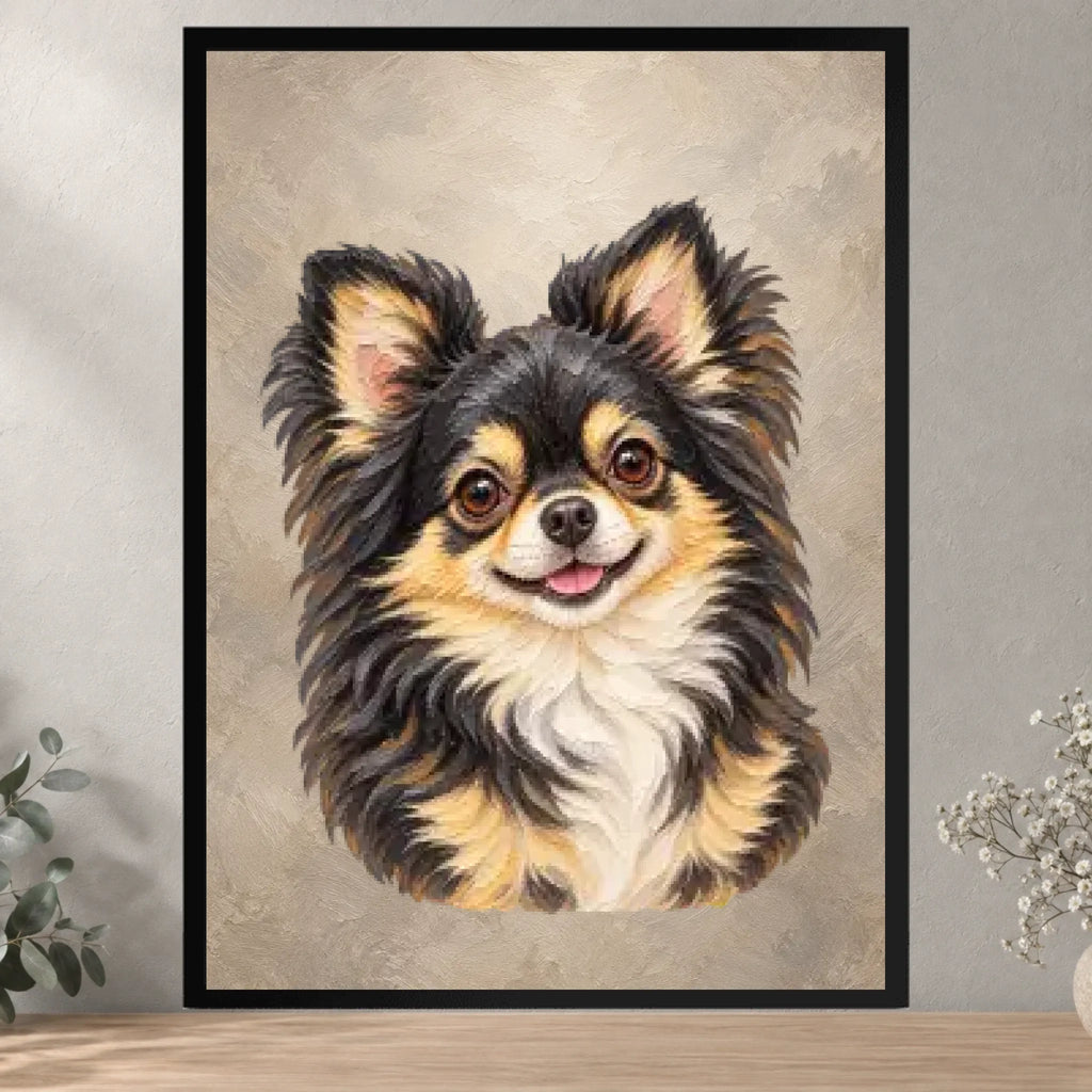 Watercolor Pet Family — Black — all sizes