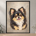 Watercolor Pet Family — Black — all sizes