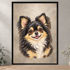 Watercolor Pet Family — Black — all sizes