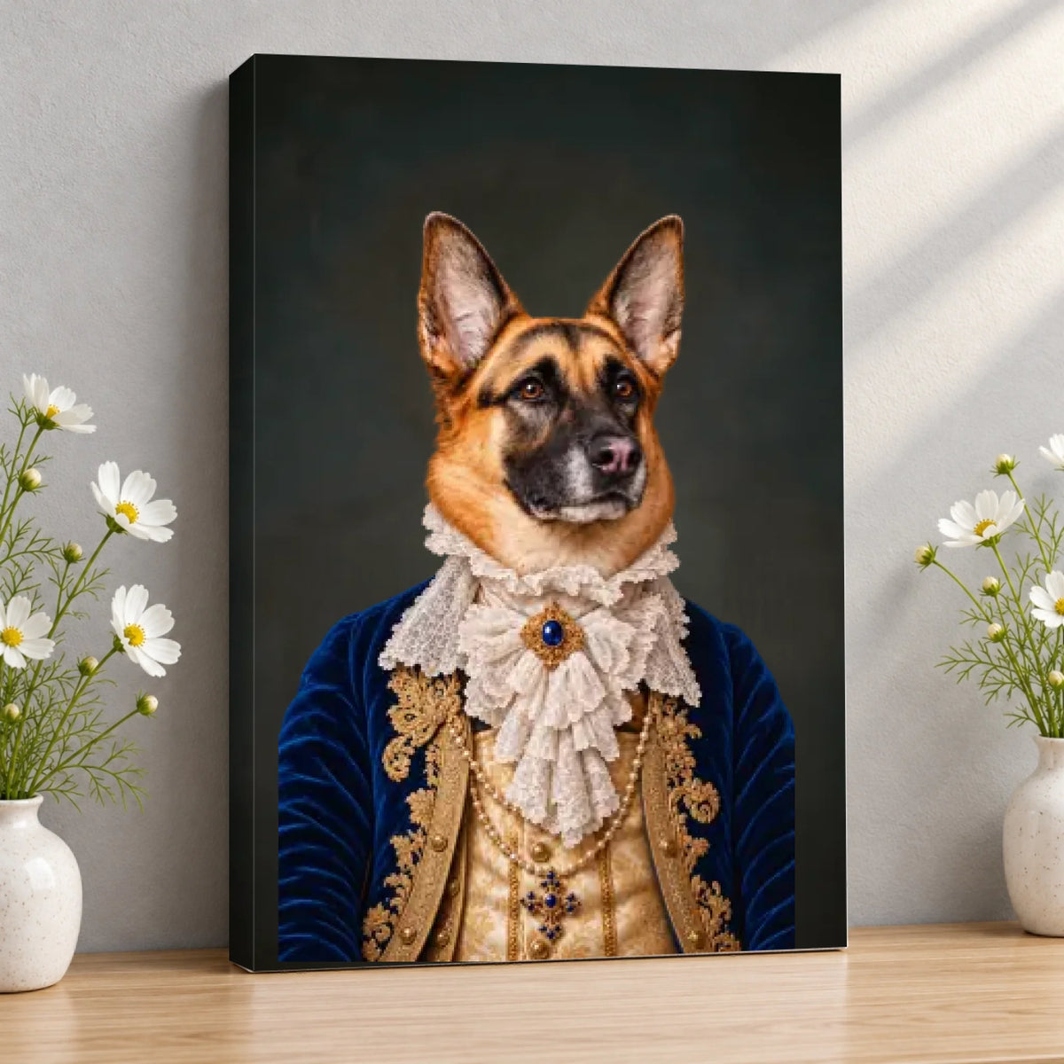 The Aristocrat — Gallery Wrap Canvas — square scene with visible wrapped side