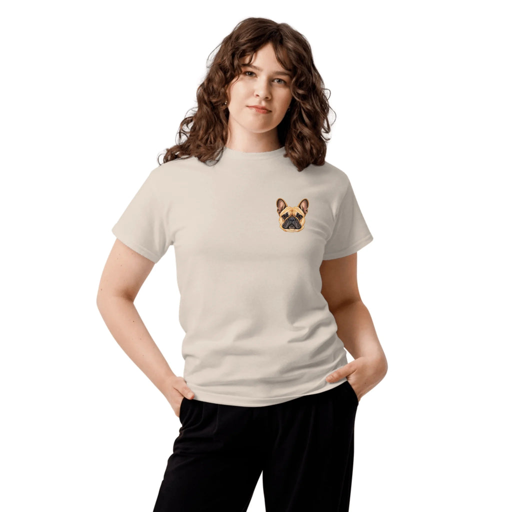 Custom Color Embroidered Pet Portrait T-Shirt